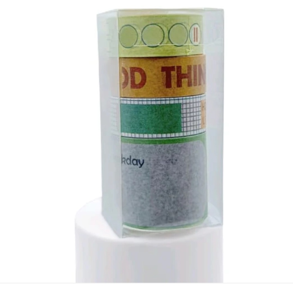 Brand New 4 Rolls of Productive Planning Washi Tape Back To School Students Art